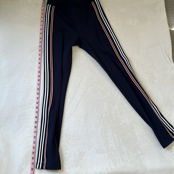 BCBGMAXAZRIA Womens Leggings Retro Stripe Size Small in Navy - Picture 10 of 12